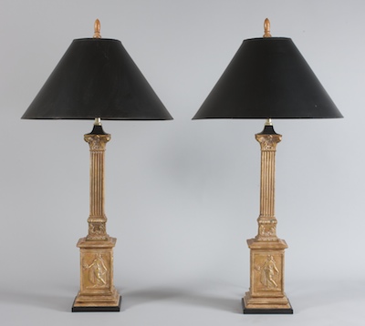 A Pair of Neo Classical Gilt Metal 132395