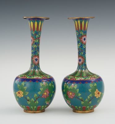 A Pair of Chinese Cloisonne Vases 132665