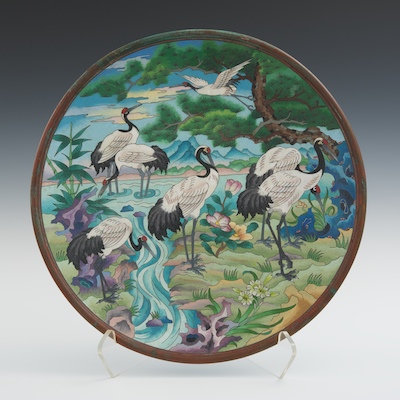 A Beautiful Chinese Cloisonne Charger 132674