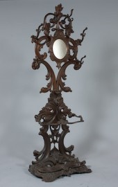 A Victorian Cast Iron Hall Tree With