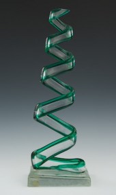 A Salviati & Company Ribbon Glass Sculpture