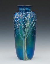 An Orient & Flume Iridescent Glass Vase