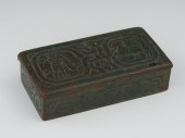 A Tiffany Studios Stamp Box in Zodiac