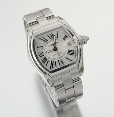 A Cartier Automatic Roadster Stainless 132993