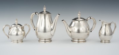 A Four Piece Sterling Silver Tea 132ba8