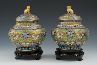 A Pair of Chinese Cloisonne Enamel 132c12