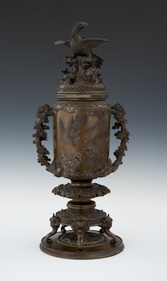 A Large Japanese Bronze Vase with 132c3d