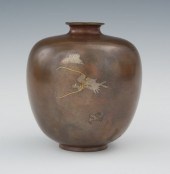 A Petite Bronze Dragon Vase Japanese 132c3f