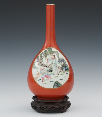 A Chinese Coral Red Porcelain Vase 132c6b