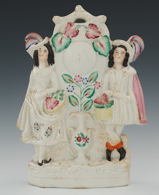 A Large Staffordshire Idilic Figural Group