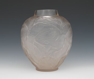 R Lalique Archers Vase French 132e9b