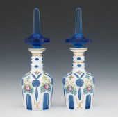 A Pair of Bohemian Crystal Decanters