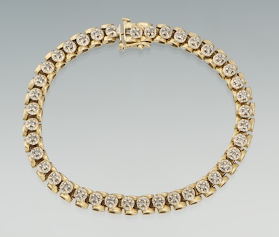 A Ladies Diamond Tennis Bracelet 132fb2
