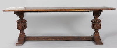 An Oak Jacobean Style Refectory Table ca.