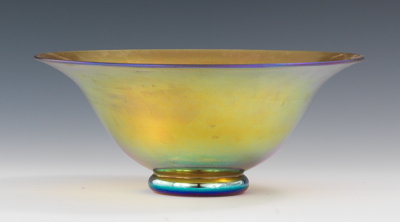 A Steuben Aurene Glass Bowl Apprx  133423
