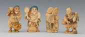 A Group of Four Carved Ivory Figural