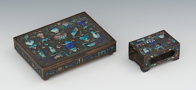 A Chinese Enameled Bronze Box and 1336b1