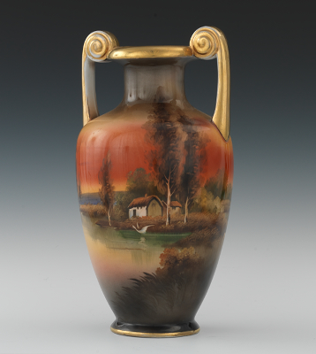 A Scenic Porcelain Vase Large vase 13371b