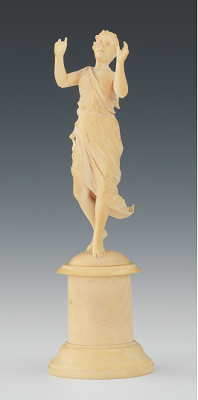 Continental Carved Ivory Figurine 13375e