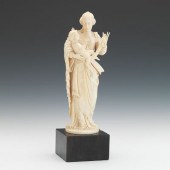 A Continental Carved Ivory Madonna 13392b