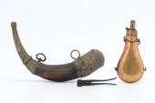 Two Vintage Powder Horns and Civil 133968