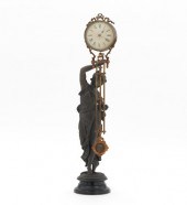 Ansonia Fisher Figural Swing Clock