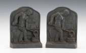 A Pair of Cast Iron Hayes Bookends 131aad