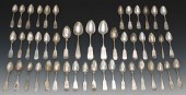 A Lot of Coin Silver Spoons A lot of