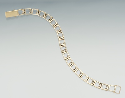 A Ladies Gold Bracelet 14k yellow 131bb1