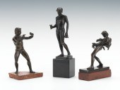 Three Miniature Bronze Classical 131c7b