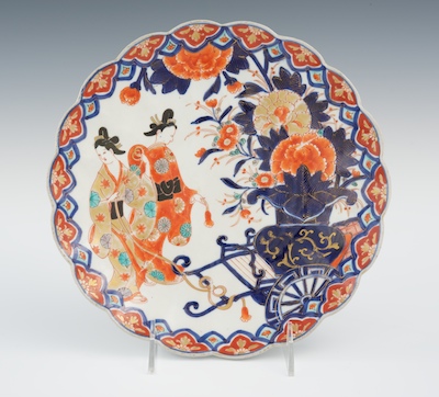 A Japanese Imari Scalloped Plate Early Meiji