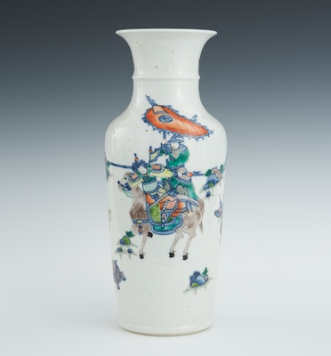 A Famille Verte Baluster Vase Qing 131f39