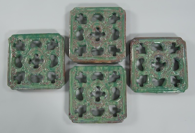 A Set of Four Glazed Ceramic Chinese 131f3a