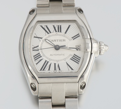 A Cartier Automatic Roadster Stainless 1320c7