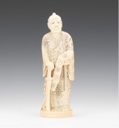 Japanese Ivory Figure with Sword 1349a4