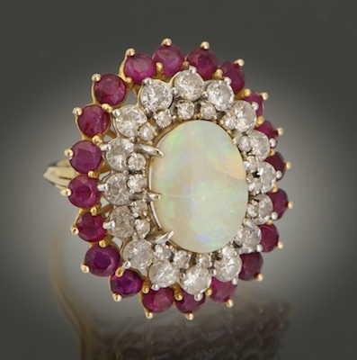 A Ladies Opal Diamond and Ruby 134b1f