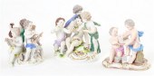 Meissen porcelain figural groupings