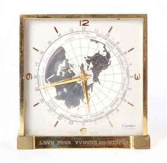 Cartier world time desk clock circa 134ce0