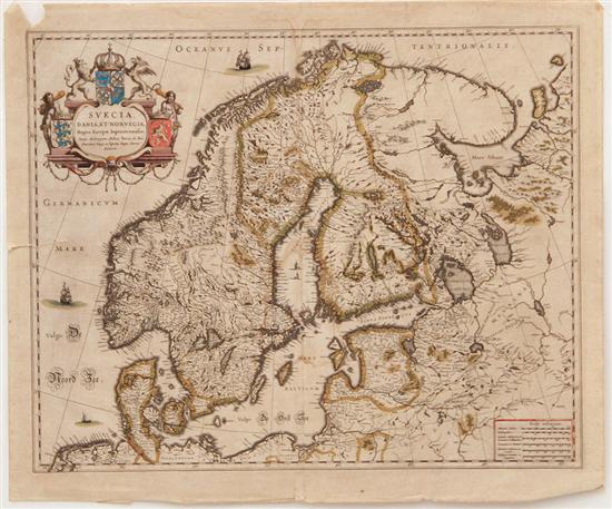 Maps of Scandanavia by Joan Blaeu 134dd5