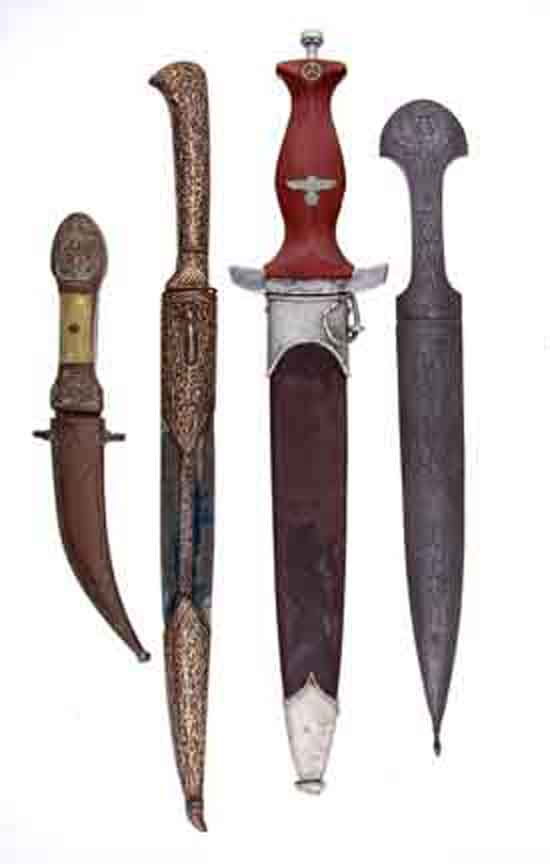 Mideastern and Nazi daggers consisting 134dcd