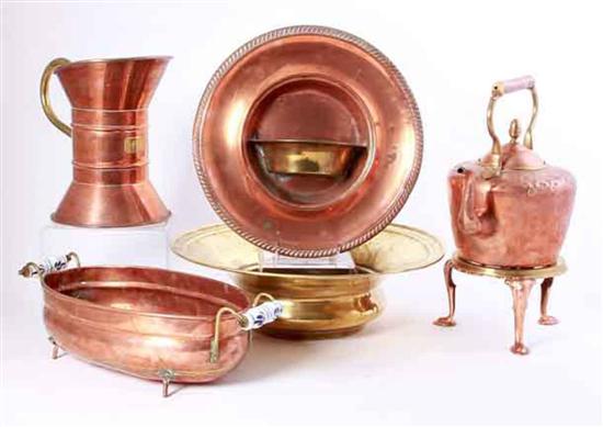 Collection of copper and brass 134e01