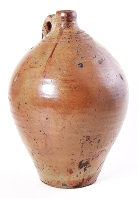 Northern stoneware jug Charlestown Massachusetts
