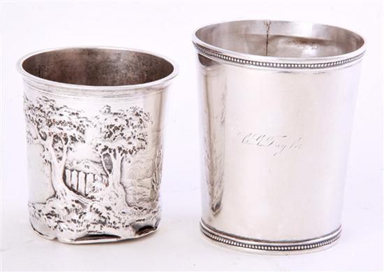 American coin silver cup and French 134e66