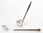American coin silver toddy ladle by