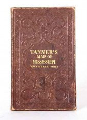 Rare pocket map of Mississippi TANNERS
