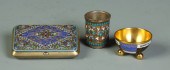 3 Russian Enameled Silver Pieces 135134