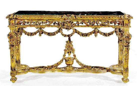Louis XIV style carved giltwood 1352a1
