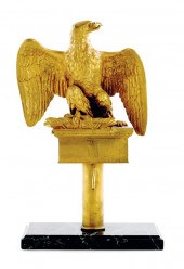 French Imperial Eagle battle staff ornament