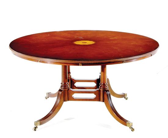 Regency style mahogany dining table 13533e