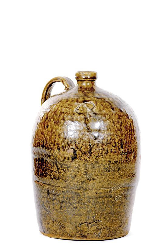 Southern stoneware jug G P Seagler 1353e2